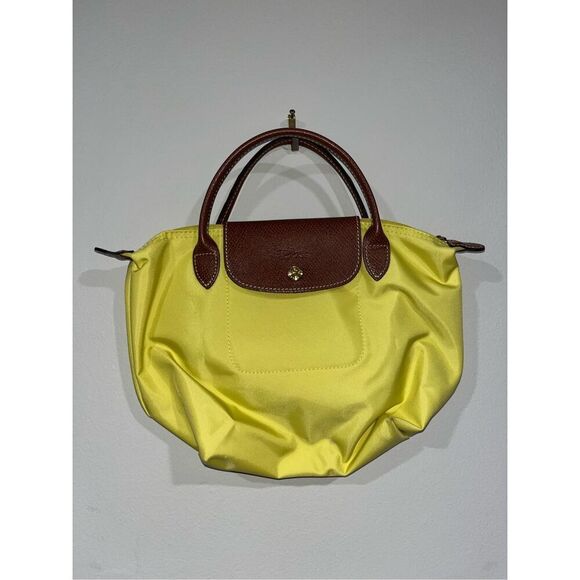 Longchamp Handbags - Longchamp Small Tote Mini Le Pliage Yellow